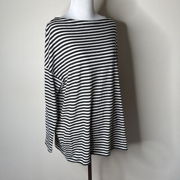 All Saints Rita Relaxed Fit Striped Tee - Picture 3 of 9